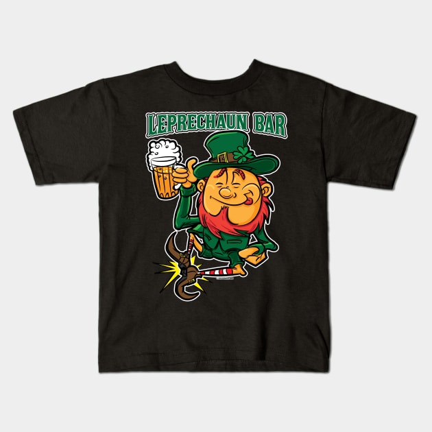 Leprechaun Bar Kids T-Shirt by eShirtLabs